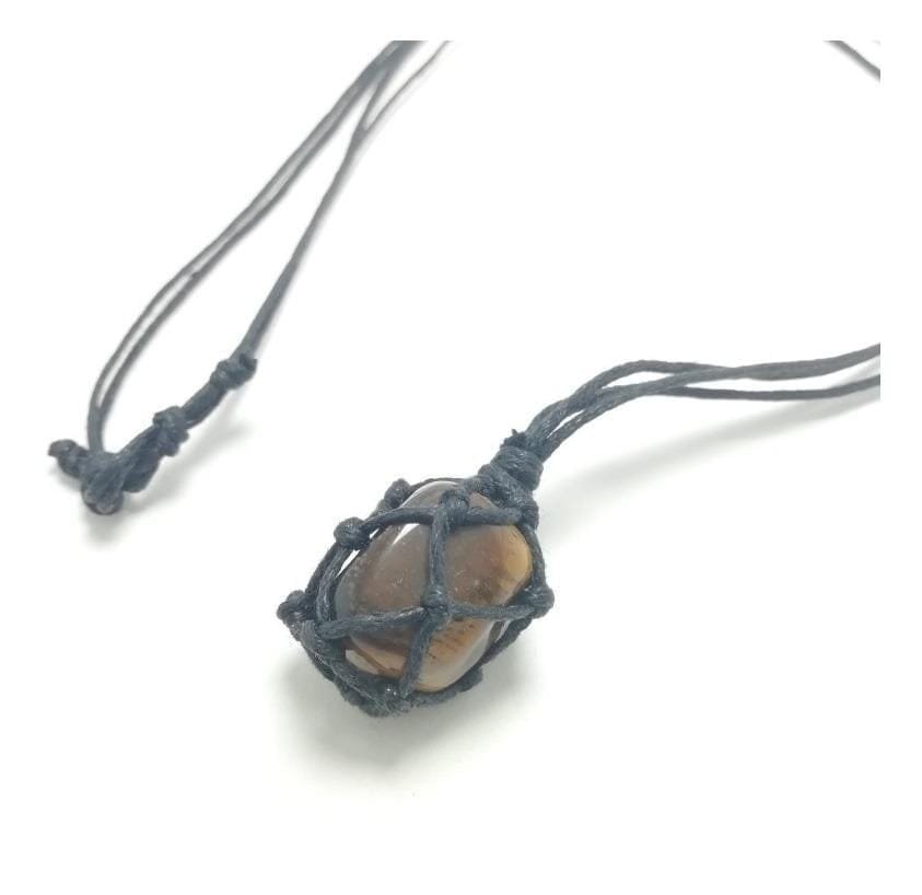 Collar Ojo De Tigre Macramé - Image 2