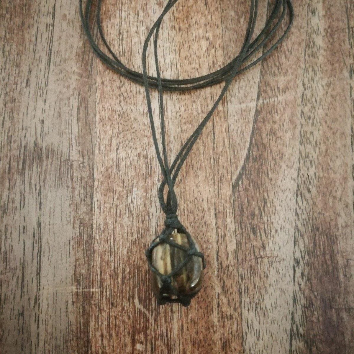 Collar Ojo De Tigre Macramé - Image 7