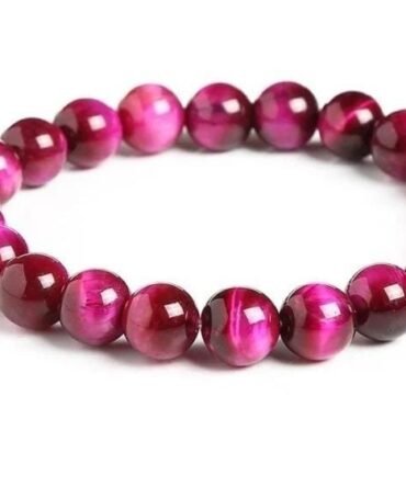 Pulsera Ojo De Tigre fucsia