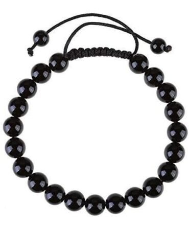 Pulsera Obsidiana Negra Ajustable