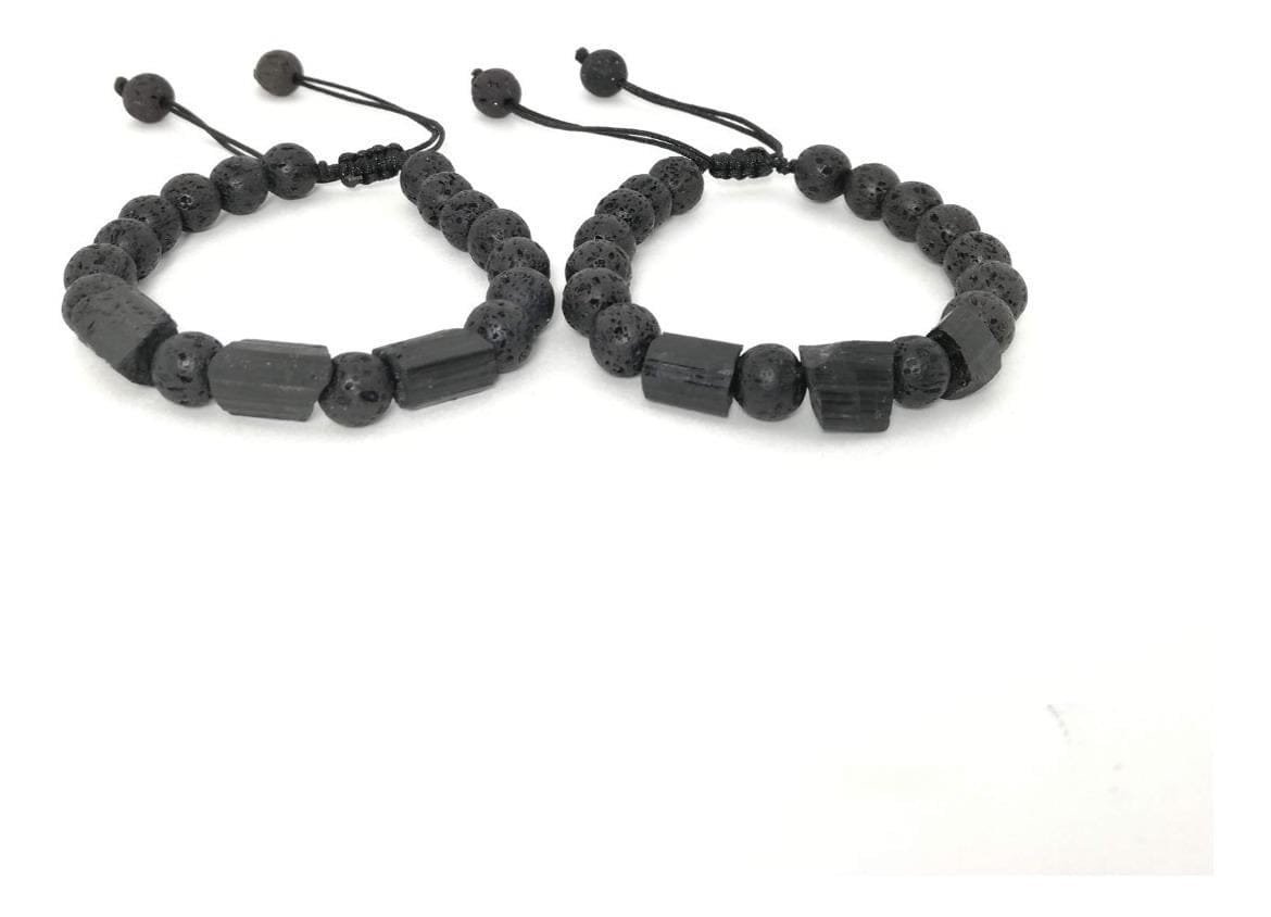 Pulseras Para Pareja Turmalina Negra Volcanica - Image 4