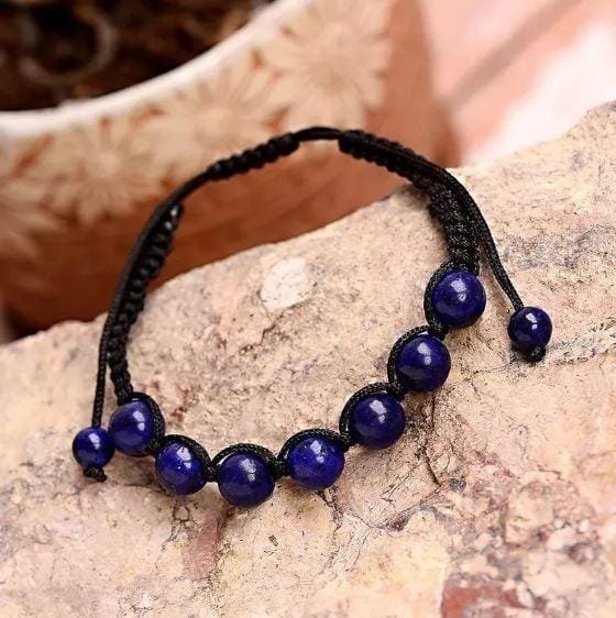 Pulsera Lapislázuli Macramé - Image 2