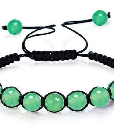 Pulsera Jade Verde macrame