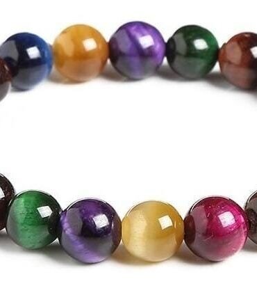 Pulsera Ojo De Tigre Multicolor