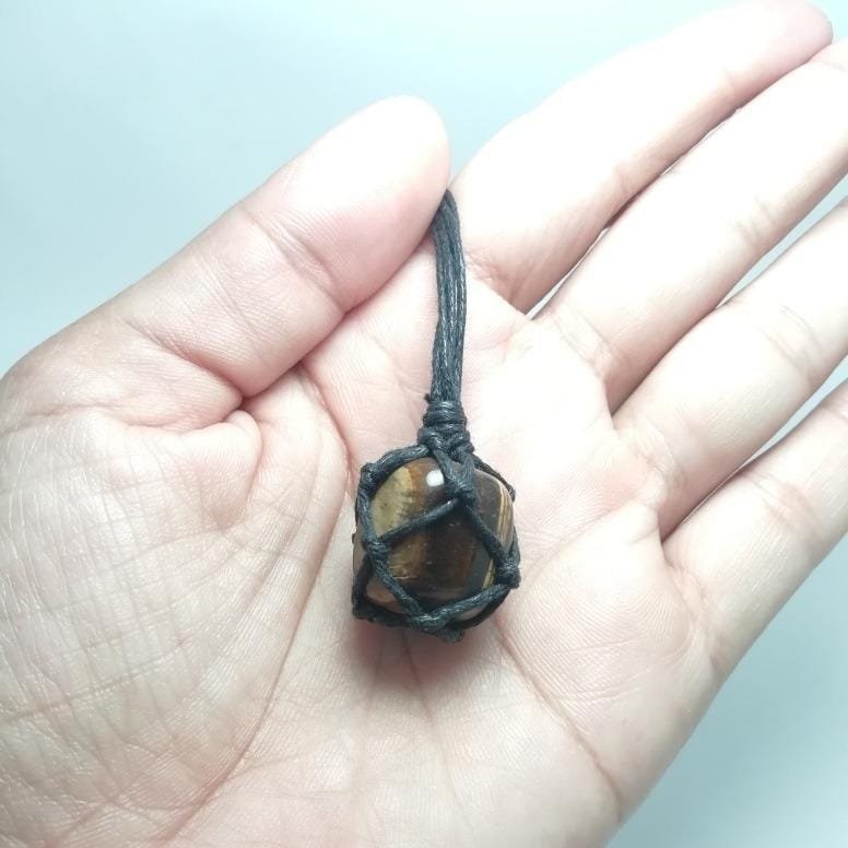 Collar Ojo De Tigre Macramé - Image 6