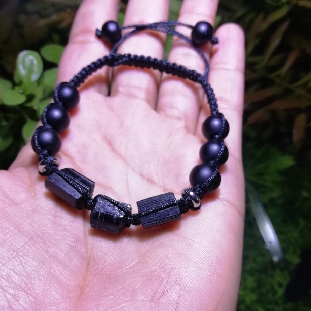 Pulsera Turmalina Negra y Onix Mate - Image 2