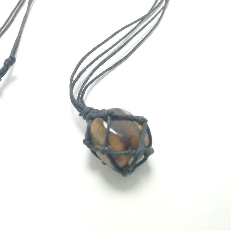 Collar Ojo De Tigre Macramé - Image 4