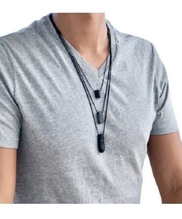 Collar Dije Turmalina Negra largo