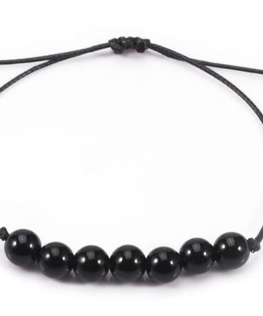 Pulsera Obsidiana Negra 6mm