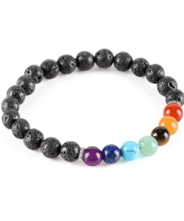 Pulsera 7 Chakras  Volcánica