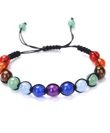 Pulsera Ajustable 7 Chakras Macramé