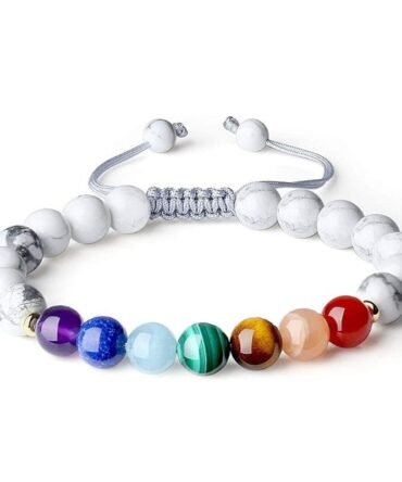 Pulsera Howlita 7 Chakras