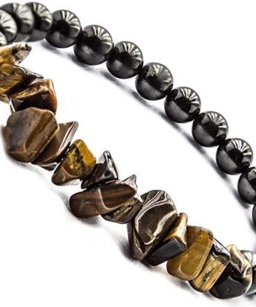 Pulsera Shungite con ojo de tigre