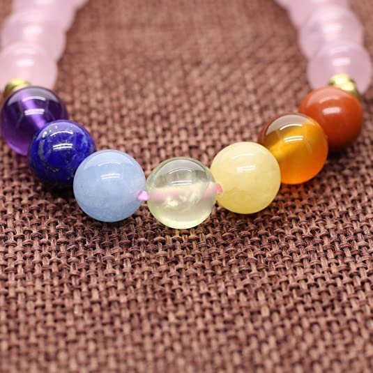 Pulsera 7 Chakras Cuarzo Rosa - Image 4