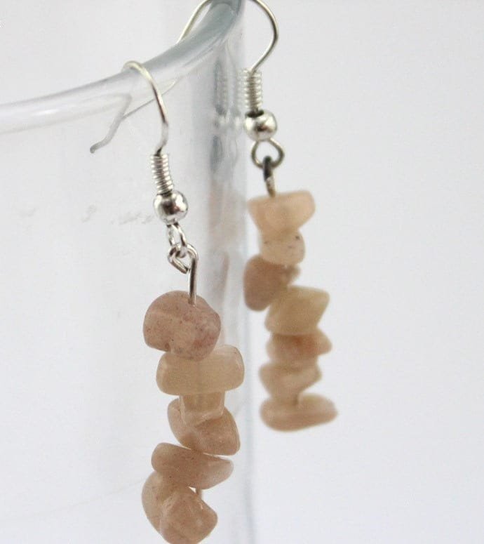 Aretes De Plata Con Piedra Chips - Image 17