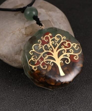 Collar Orgonita Árbol Ojo De Tigre Aventurina