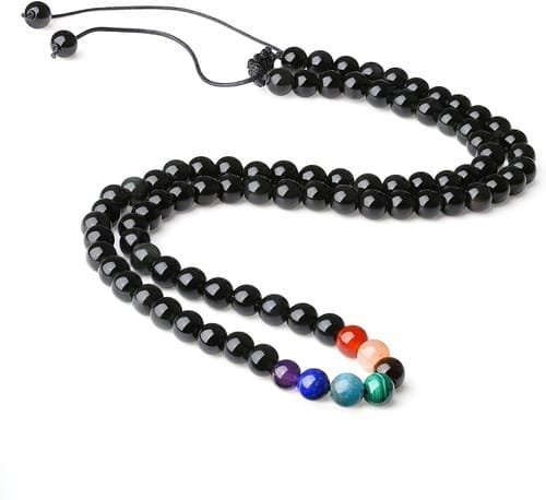 Collar Ónix 7 Chakras Reiki Protección 6mm - Image 7