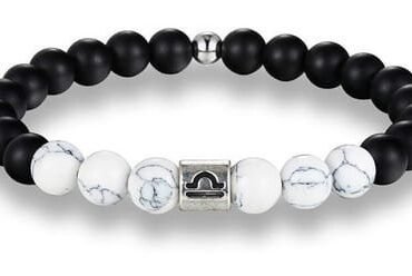 Pulsera Signo Del Zodiaco Con Howlita