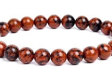 Pulsera Obsidiana Caoba 8mm