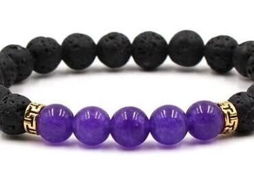 Pulsera Volcánica Separador Dorado Central 5