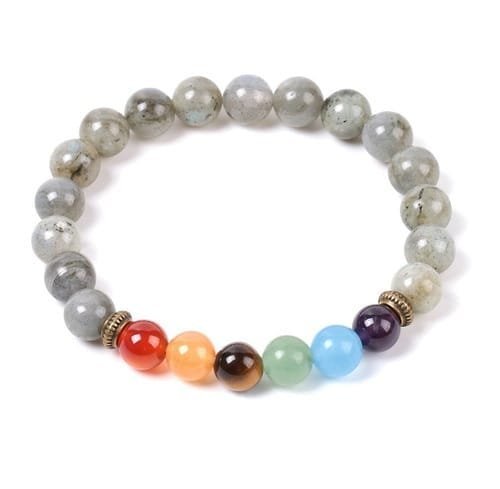 Pulsera 7 Chakras Labradorita Separador Dorado - Image 4