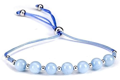 Pulsera Aguamarina Separadores Plata - Image 3