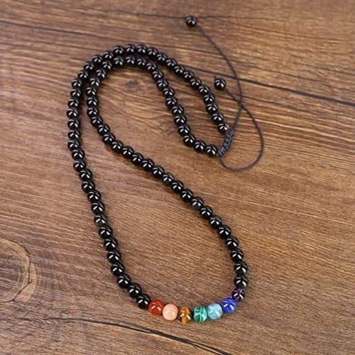 Collar Ónix 7 Chakras Reiki Protección 6mm - Image 3