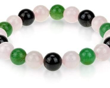 Pulsera Cuarzo Rosa Aventurina Granate