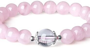 Pulsera Amatista Cuarzo Cristal Flor