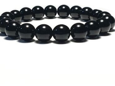Pulsera Obsidiana Negra 10 mm