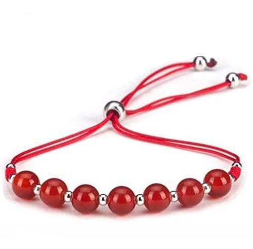 Pulsera Cornalina Separador Plata