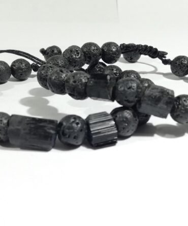 Pulseras Para Pareja Turmalina Negra Volcanica