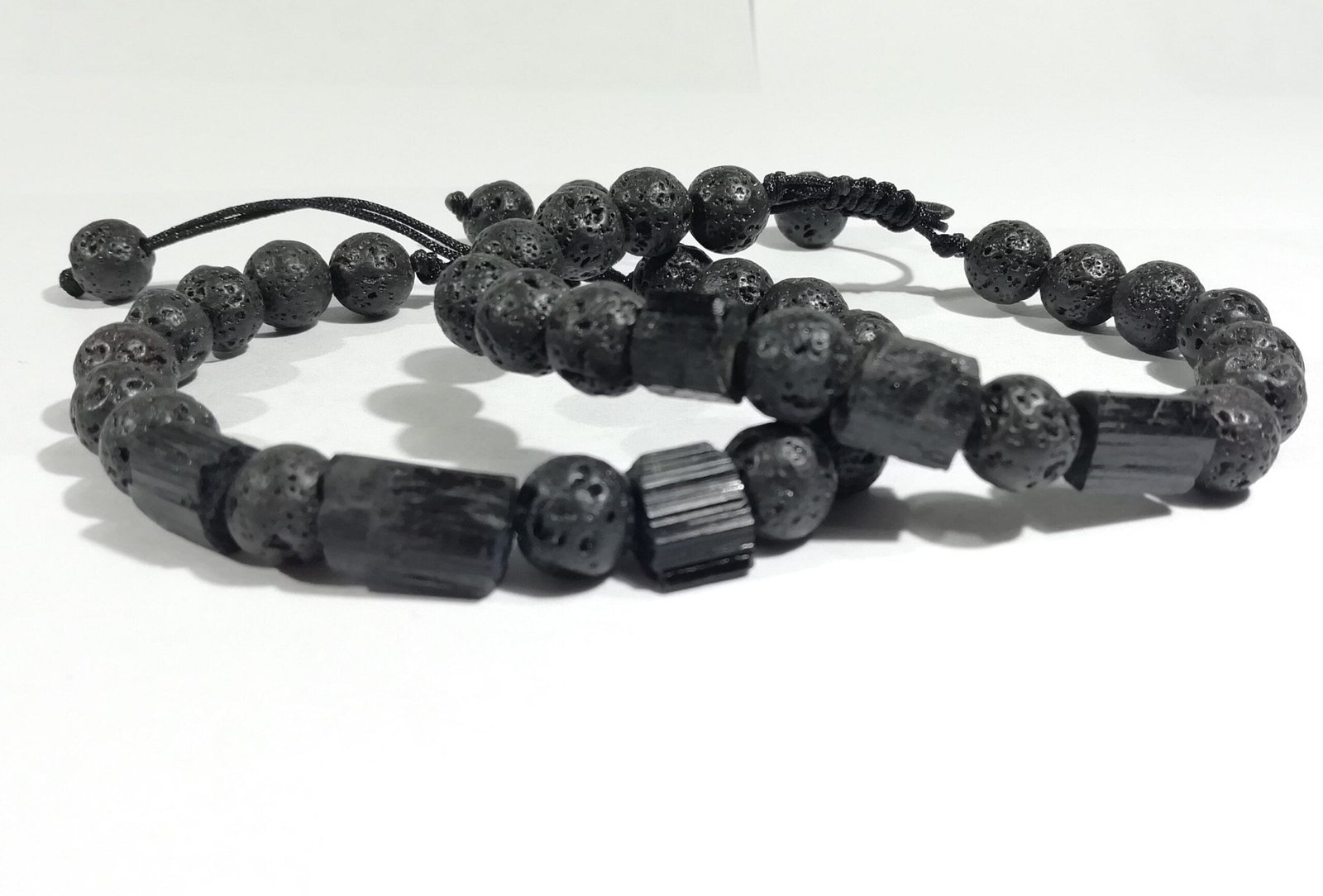 Pulseras Para Pareja Turmalina Negra Volcanica