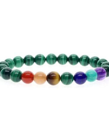 Pulsera Malaquita 7 Chakras
