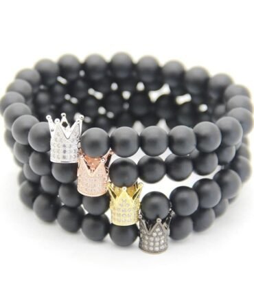 Pulsera Mate con Corona Rodio