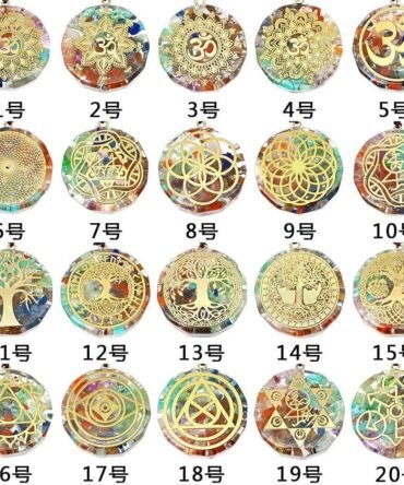 Collar Orgonita 7 chakras Om Árbol Geometría Sagrada