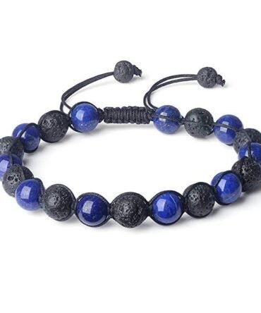 Pulsera Lapislázuli Y Lava Volcánica