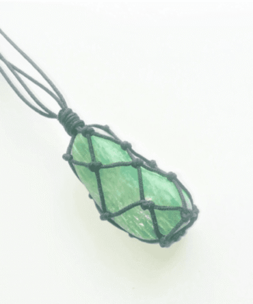 Collar Amazonita macramé