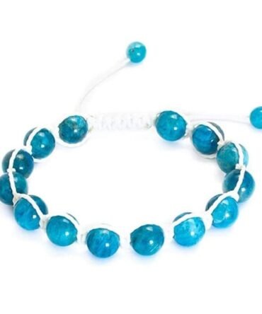 Pulsera Apatita Hilo Blanco