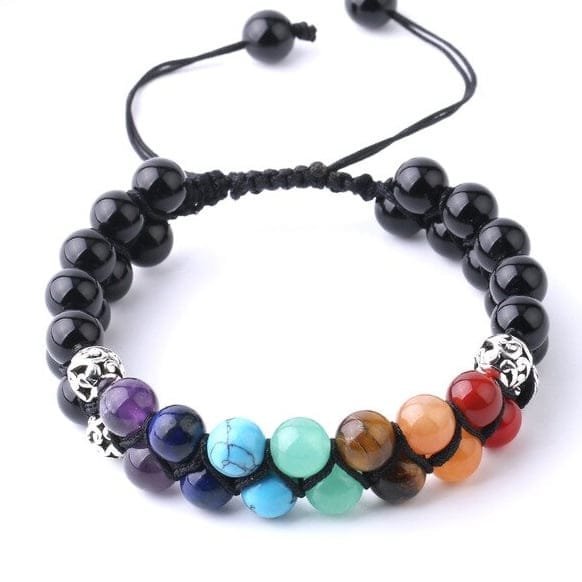 Pulsera 7 Chakras Doble 8mm