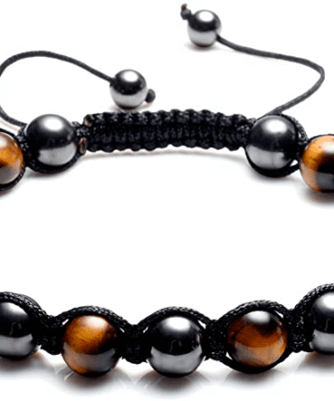 Pulsera Ojo de tigre y Hematite