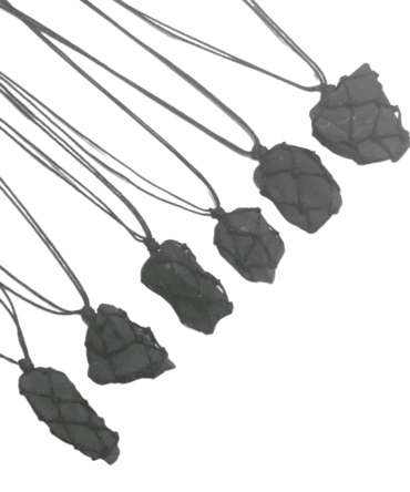 Collar Shungit macramé