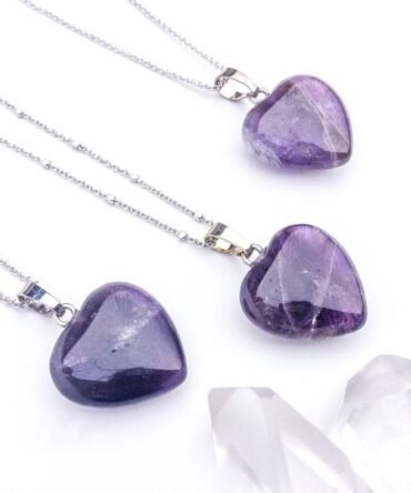 Collar Corazón Amatista