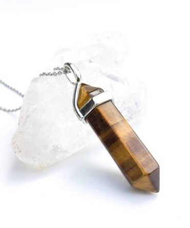 Collar Péndulo Ojo De Tigre