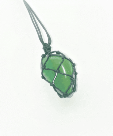 Collar Aventurina verde Macramé