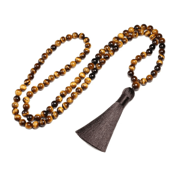Japa Mala Ojo de Tigre Ónix