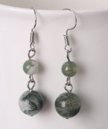 Aretes en plata con Labradorita