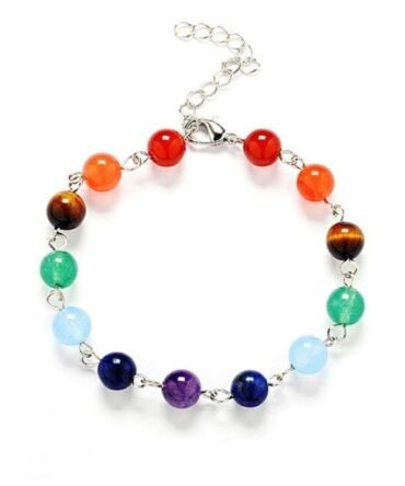 Pulsera 7 Chakras Plata Ley 925