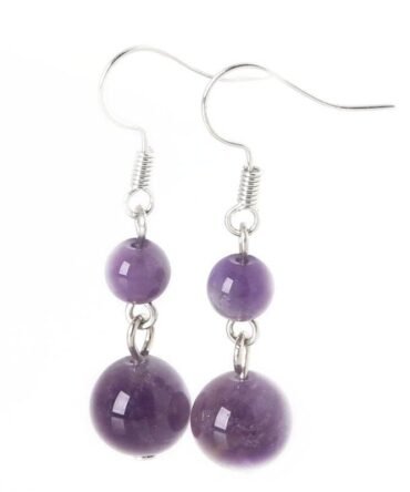 Aretes En Plata Con Amatista